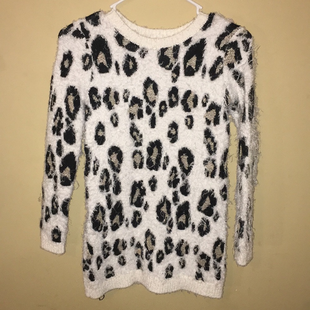 Leopard print T-shirt dress